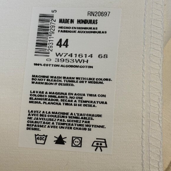 Dickies Men’s 44 White Professional Painter Shorts 100% Cotton Rugged Design - Picture 5 of 5